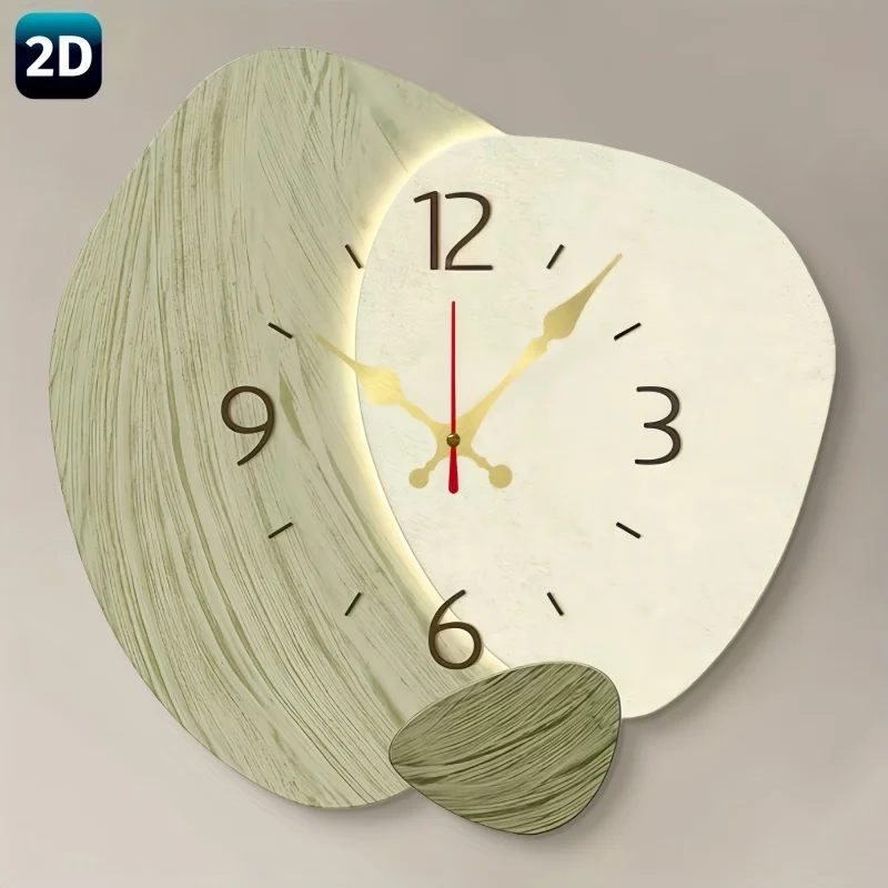 Lighting Home Decor Wall Clocks - Reloj de Pared Silencioso de Madera