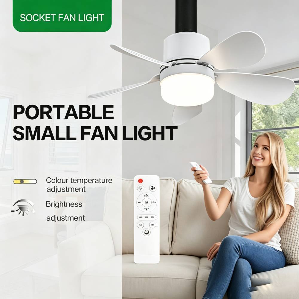 Lighting Decor For Room - Ventilador de Techo con Luz y