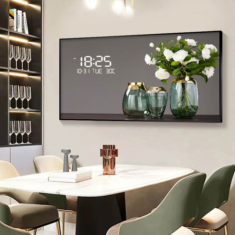 Lighting Home Decor Wall Clocks - Reloj de pared Digital con patrón
