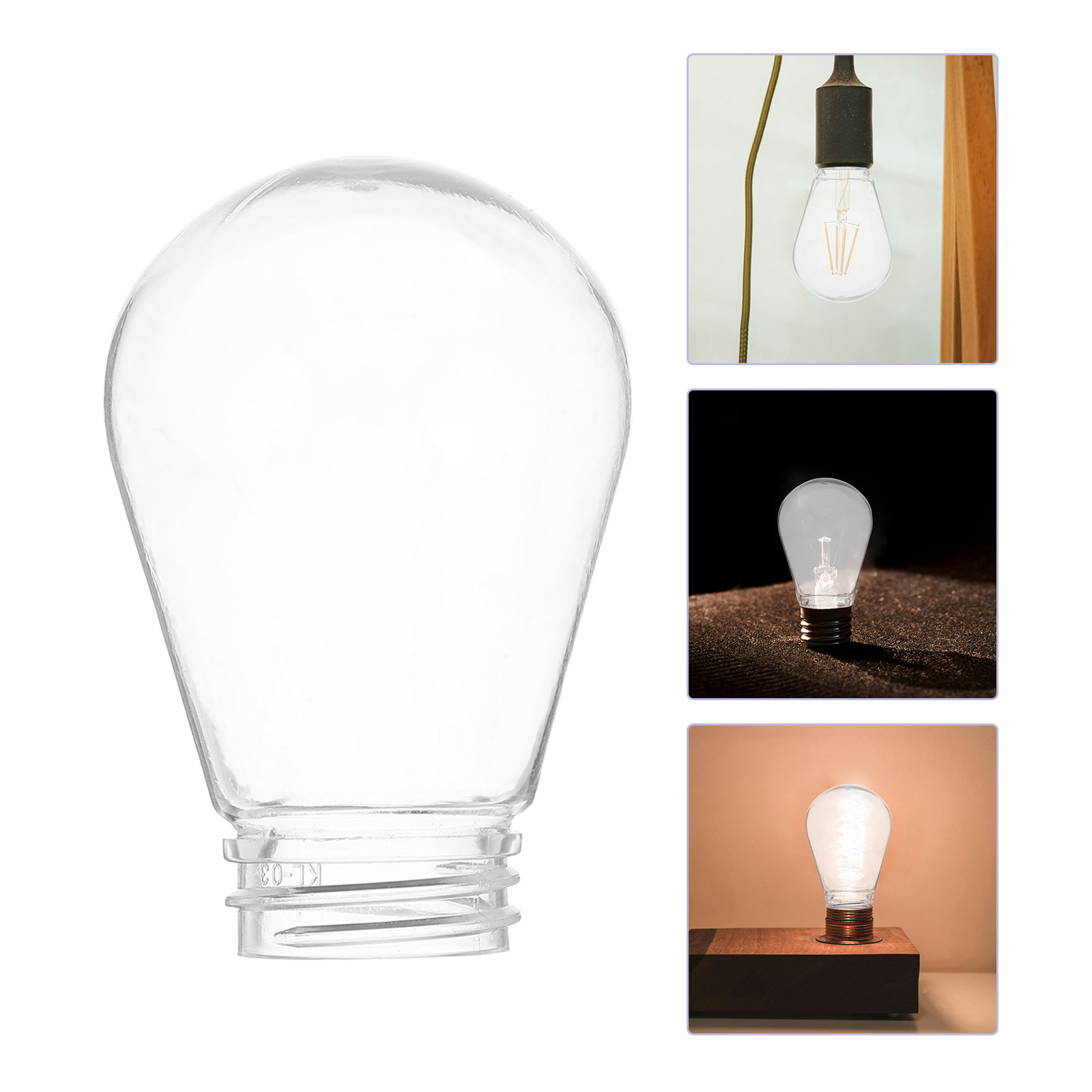 Lighting Decoration Stand - 30 Cubiertas Transparentes para Bombillas, Carcasas