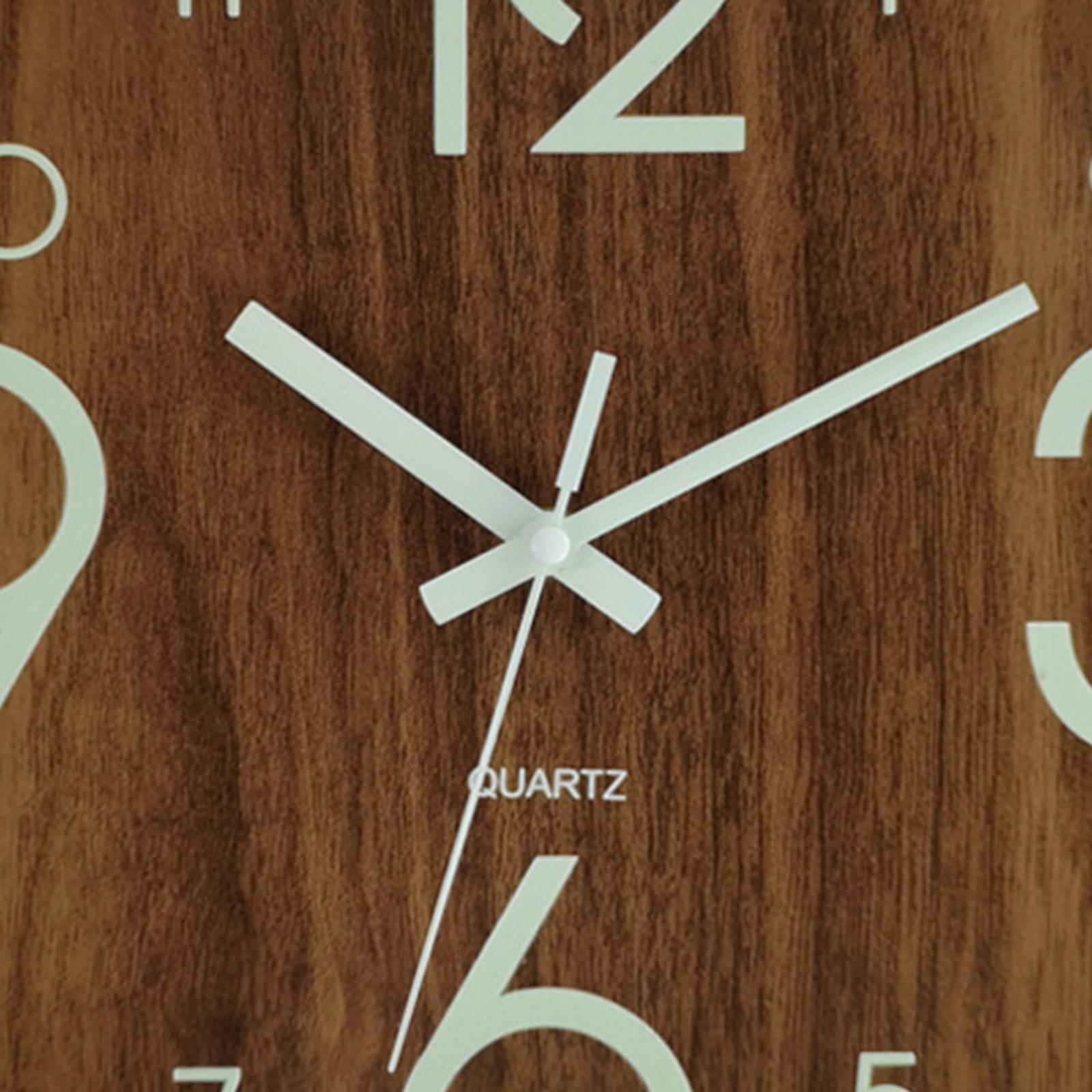 Lighting Home Decor Wall Clocks - Reloj de pared cuadrado de 30cm,
