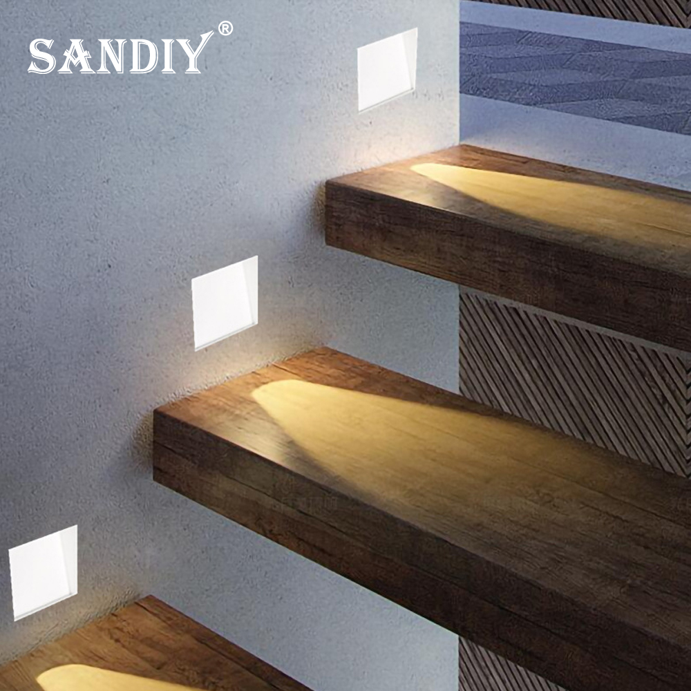 Foyer Lighting Wall Decor - SANDIY-Lámpara de pared empotrada con Sensor