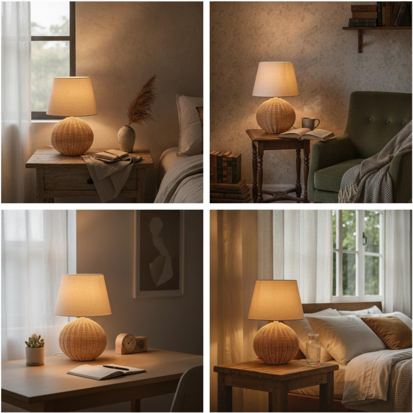 Lámpara de Noche con Base de R - Lighting Decorative reseña y precio