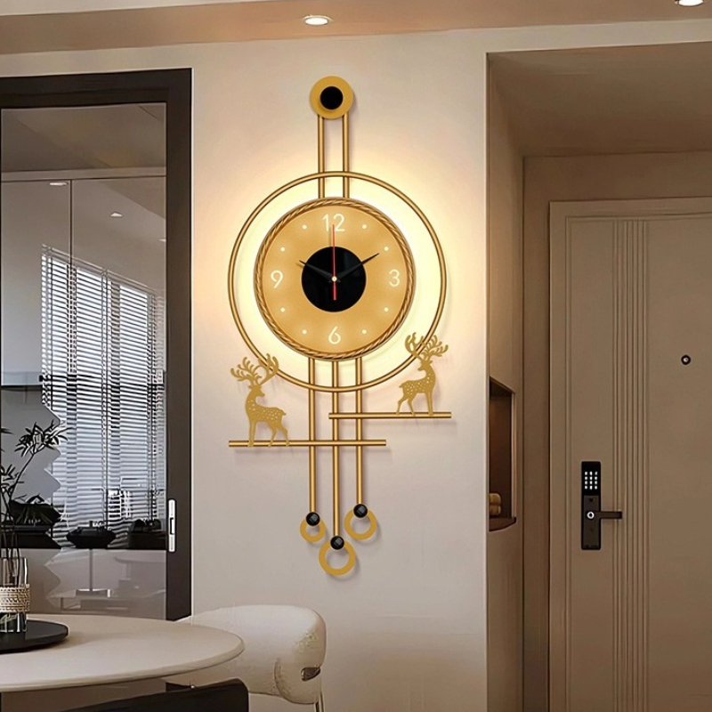 Fondo de TV moderno, reloj de  - Lighting Home Decor Wall Clocks reseña y precio