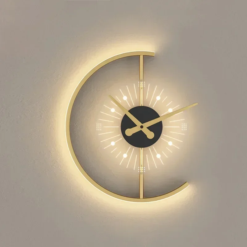 Lámpara de Pared LED Moderna c - Lighting Home Decor Wall Clocks reseña y precio