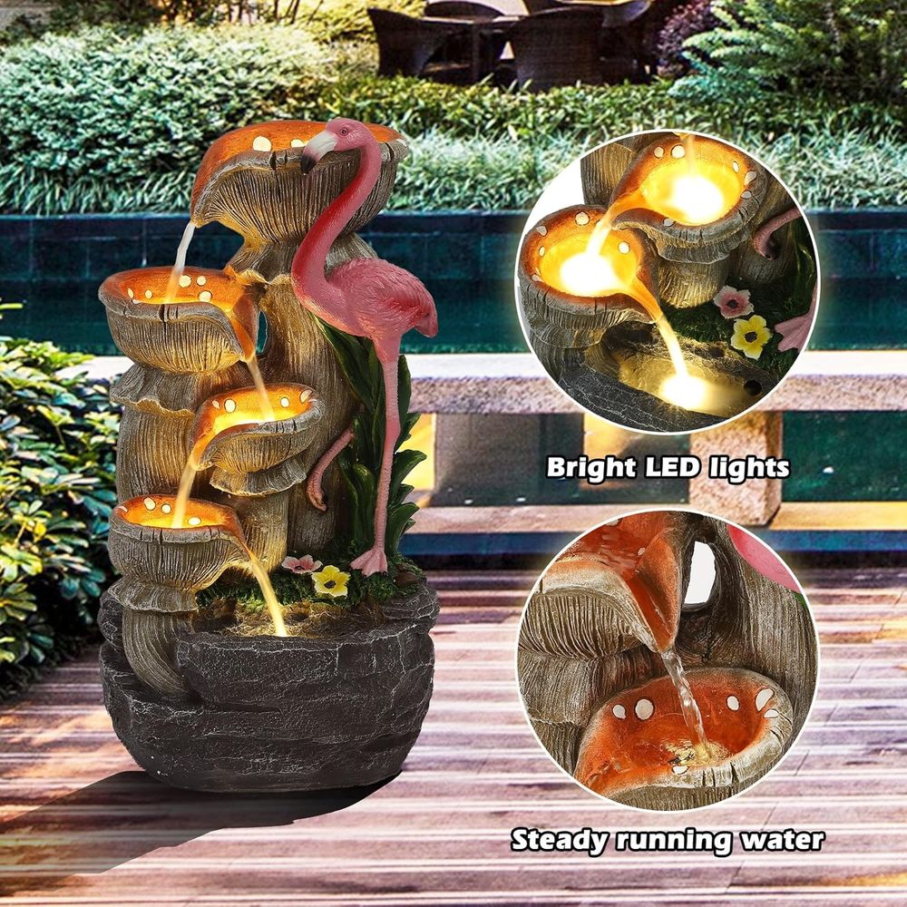 Cascadas de Jardín de 5 Nivele - Lighting Decoration Stand reseña y precio