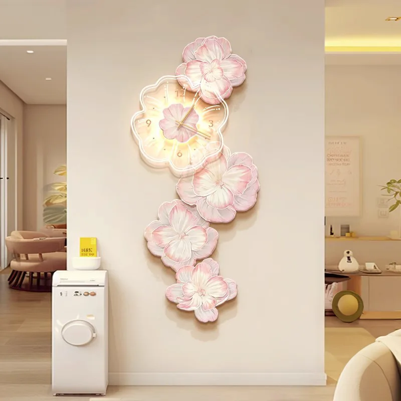 Reloj de pared de lujo con luz - Lighting Home Decor Wall Clocks reseña y precio