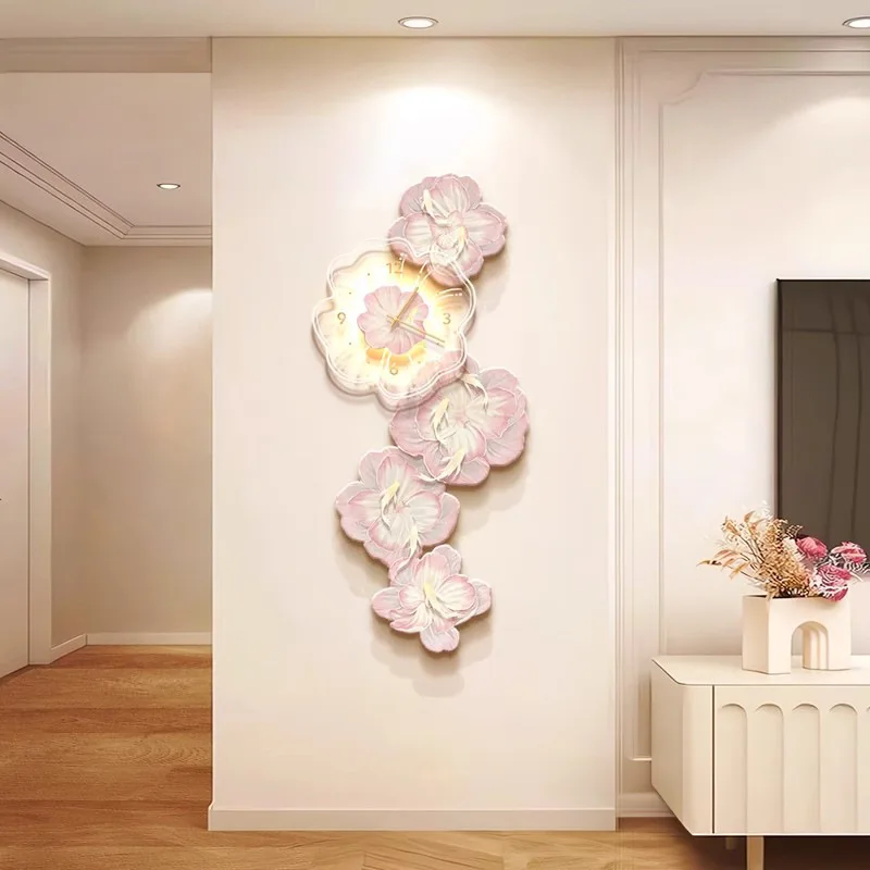 Reloj de pared de lujo con luz - Lighting Home Decor Wall Clocks reseña y precio