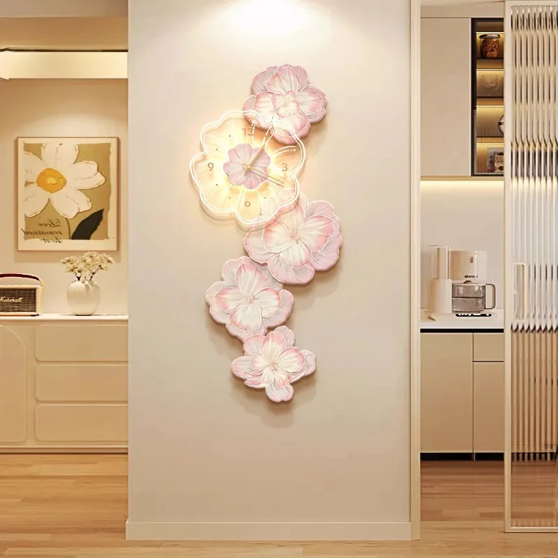 Reloj de pared de lujo con luz - Lighting Home Decor Wall Clocks reseña y precio