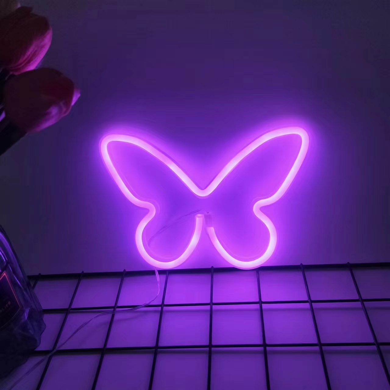 Luces de neón de mariposa LED, - Foyer Lighting Wall Decor reseña y precio