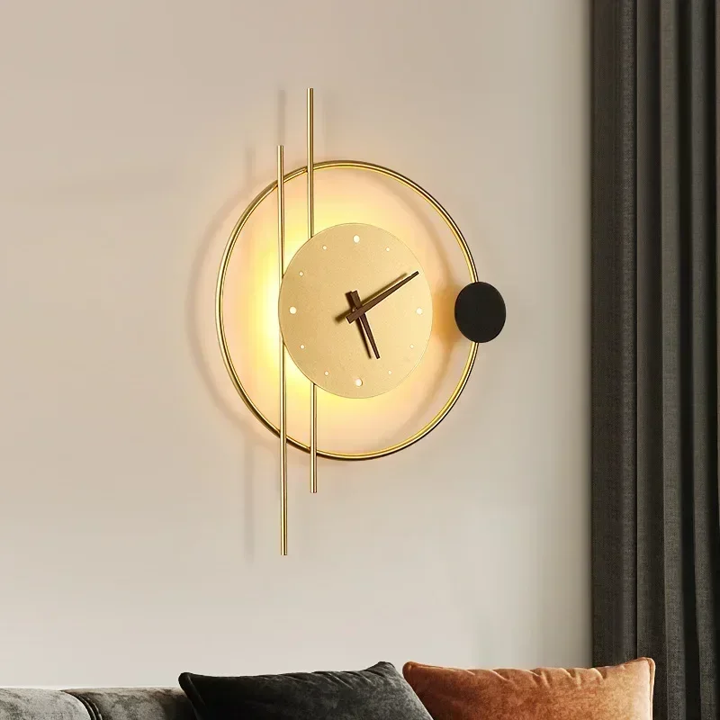 Lámpara de Pared LED Moderna c - Lighting Home Decor Wall Clocks reseña y precio