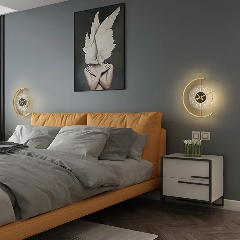 Lámpara de Pared LED Moderna c - Lighting Home Decor Wall Clocks reseña y precio