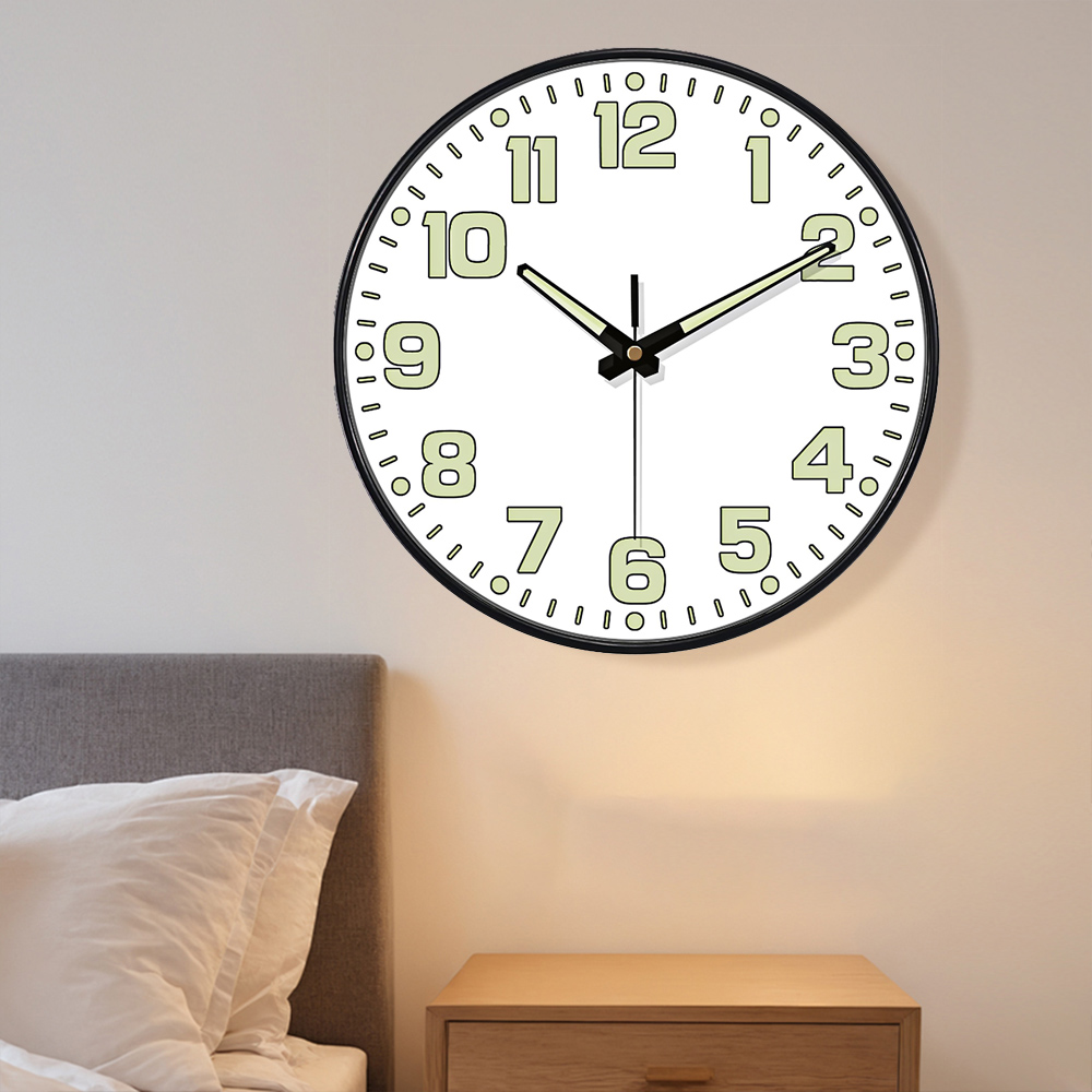 Reloj de pared luminoso con lu - Lighting Home Decor Wall Clocks reseña y precio