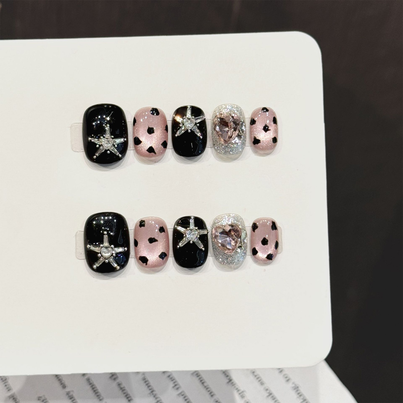 Uñas postizas hechas a mano, l - Office Lighting Decor reseña y precio