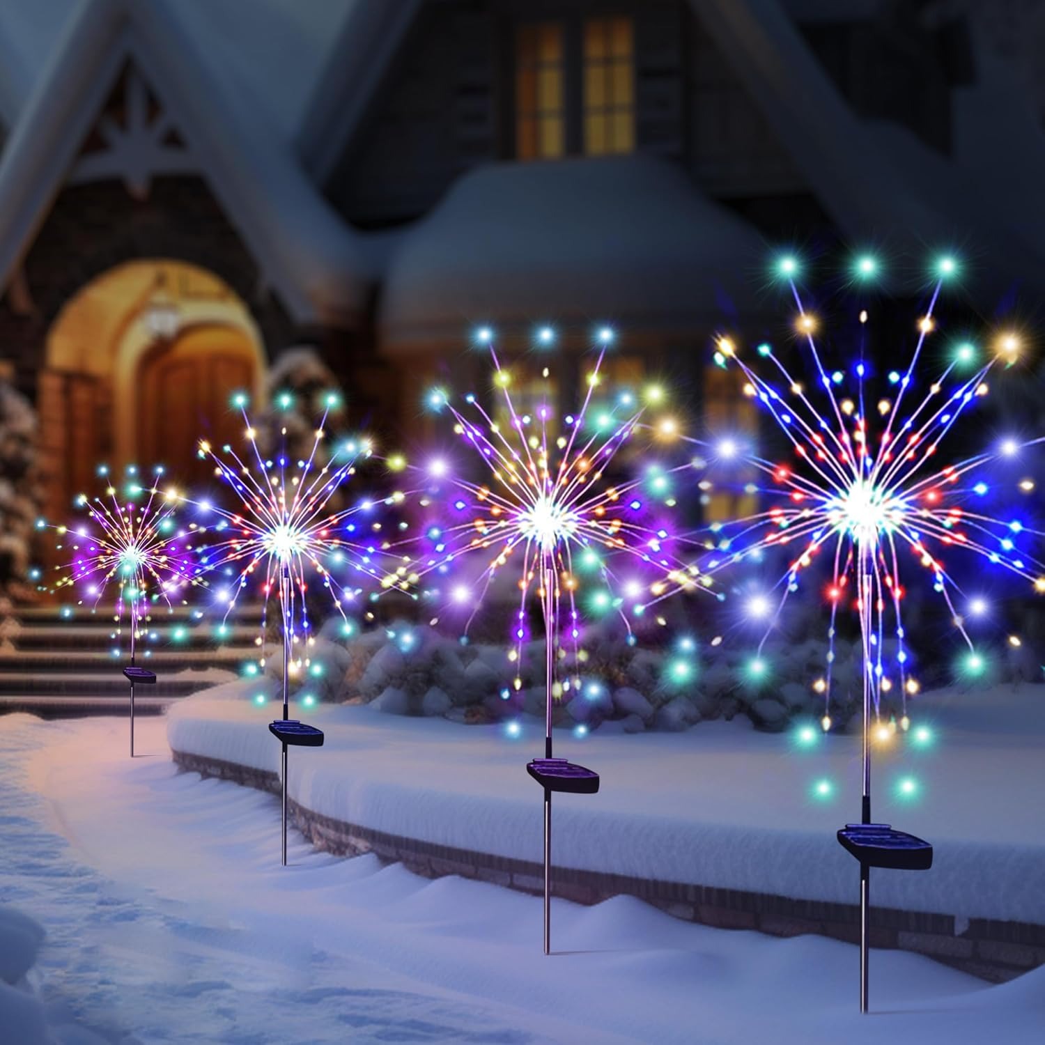 Luces Solares LED de Fuegos Ar - Outdoor Lighting Wedding Decor reseña y precio