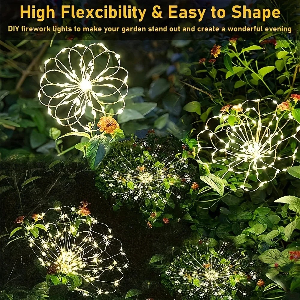 Luces Solares LED de Fuegos Ar - Outdoor Lighting Wedding Decor reseña y precio