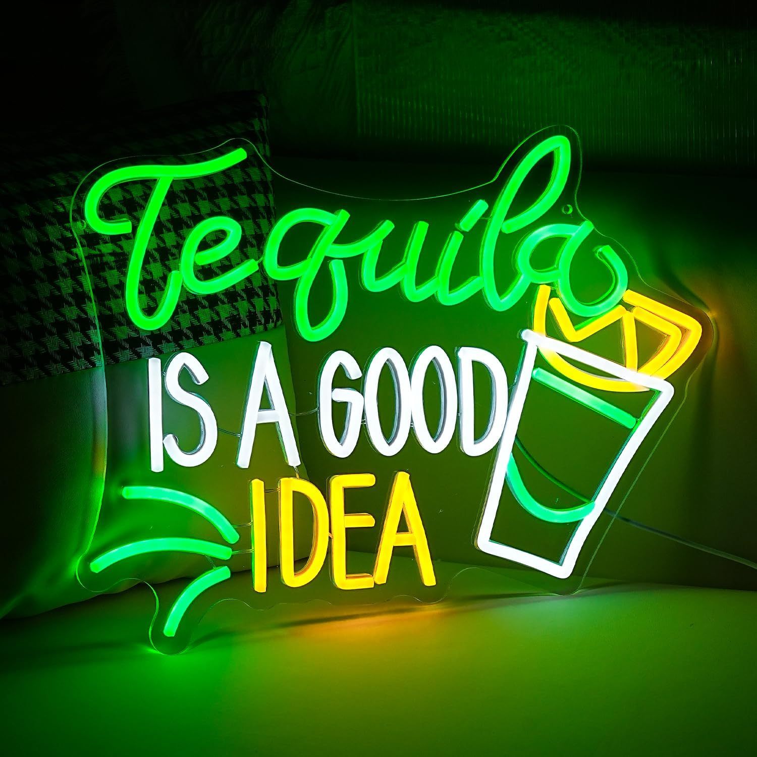 Letrero de Neón 'Tequila Is A  - Outdoor Lighting Decor Ideas reseña y precio