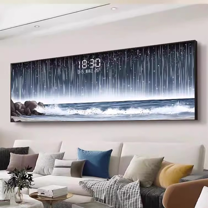 Reloj de pared con fecha y tem - Lighting Home Decor Wall Clocks reseña y precio