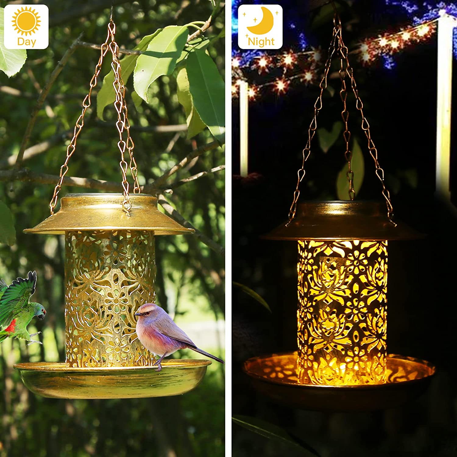 Comedero Solar para pájaros, c - Outdoor Lighting Decor Ideas reseña y precio