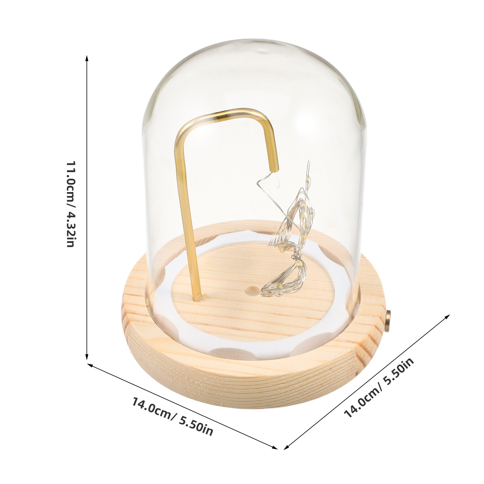 Cúpula de Cristal con Base de  - Office Lighting Decor reseña y precio