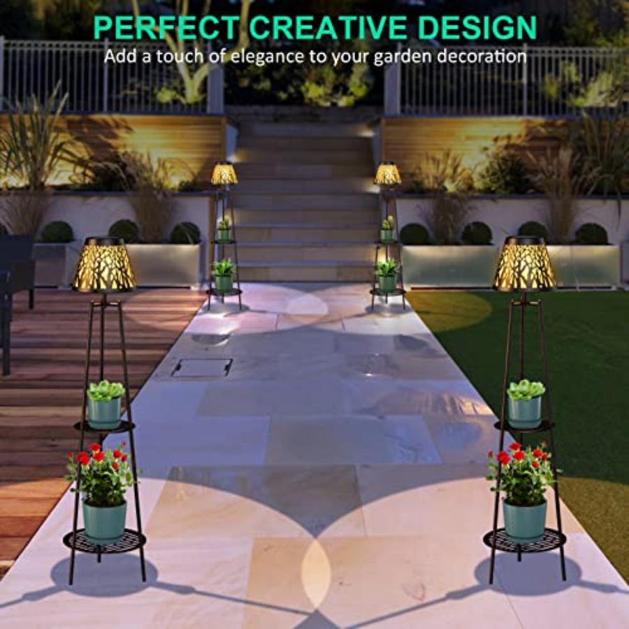 Paquete de 2 Lámparas Solares  - Lighting Decoration Stand reseña y precio
