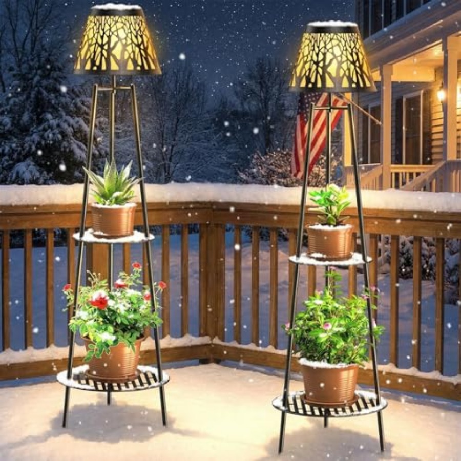 Paquete de 2 Lámparas Solares  - Lighting Decoration Stand reseña y precio