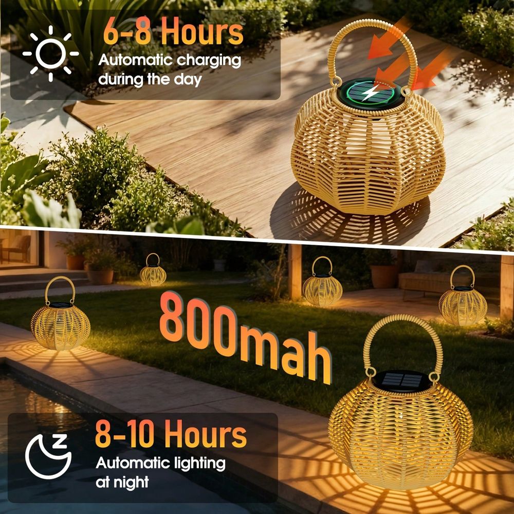 Lámpara Solar de Ratán para De - Outdoor Lighting Wedding Decor reseña y precio