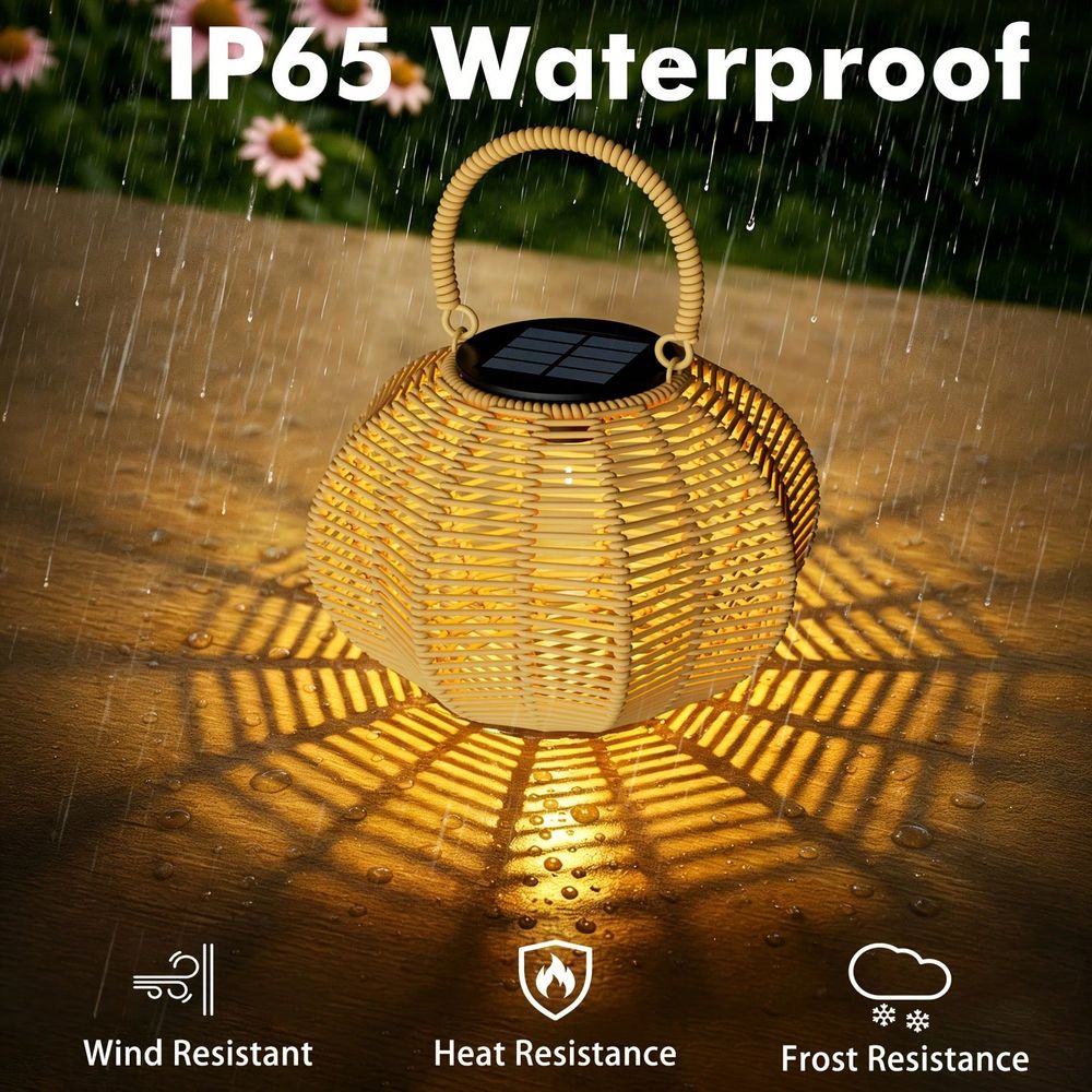 Lámpara Solar de Ratán para De - Outdoor Lighting Wedding Decor reseña y precio