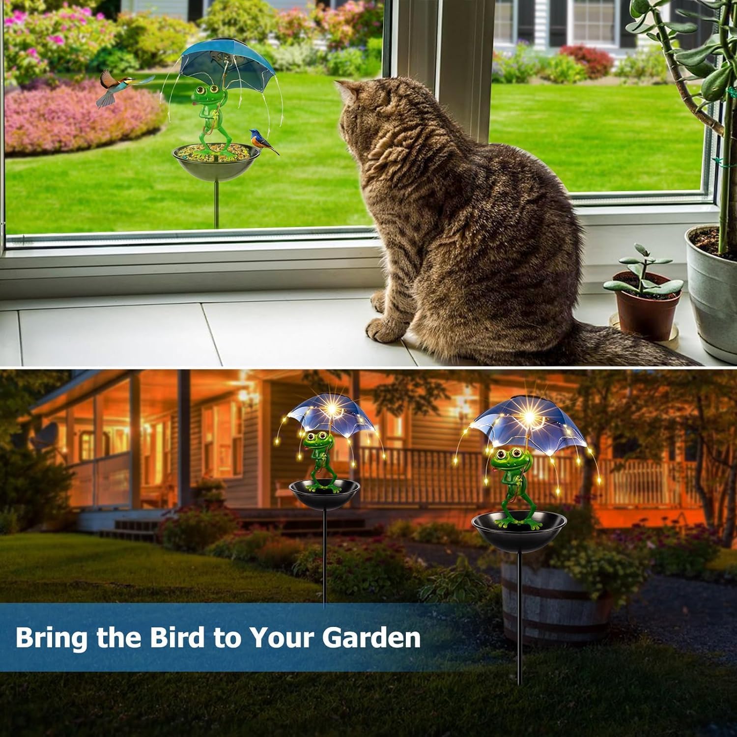 Comedero para Pájaros Solar de - Outdoor Lighting Decor Ideas reseña y precio