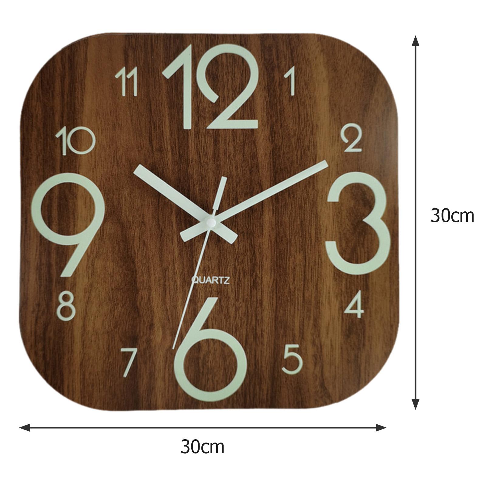 Reloj de pared cuadrado de 30c - Lighting Home Decor Wall Clocks reseña y precio