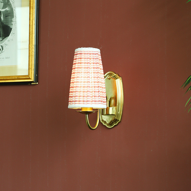 Lámpara de pared de tela Retro - Elements Lighting Decor reseña y precio
