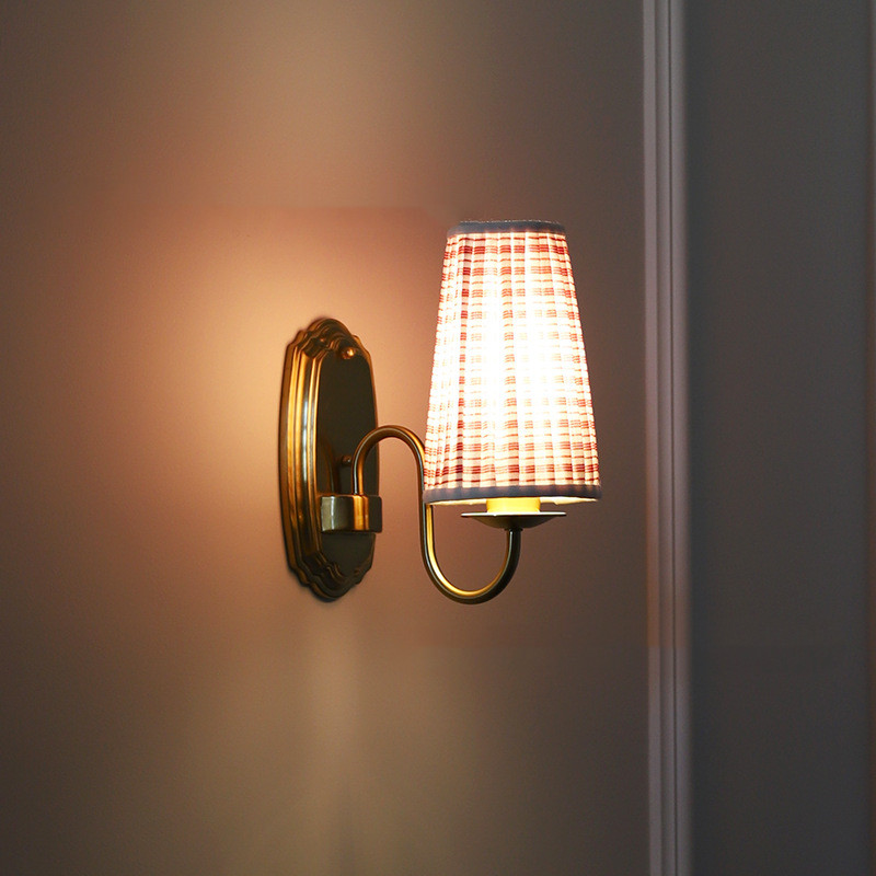 Lámpara de pared de tela Retro - Elements Lighting Decor reseña y precio